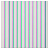 Groene, Indigose, Violet & Light Cyan Stripes Stof (Swatch)
