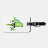 Groene Indische ringnek Parrot Bagagelabel (Voorkant horizontaal)