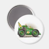Groene Indy Race Auto Magneten (Voorkant / Achterkant)