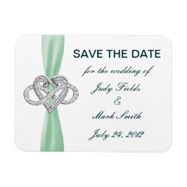 Groene Infinity Heart sparen de Datum Magnet Magneet