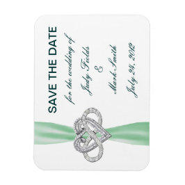 Groene Infinity Heart sparen de Datum Magnet Magneet