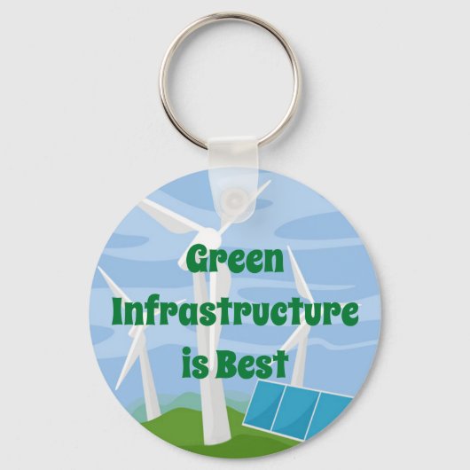 Groene infrastructuur is het beste sleutelhanger (Voorkant)
