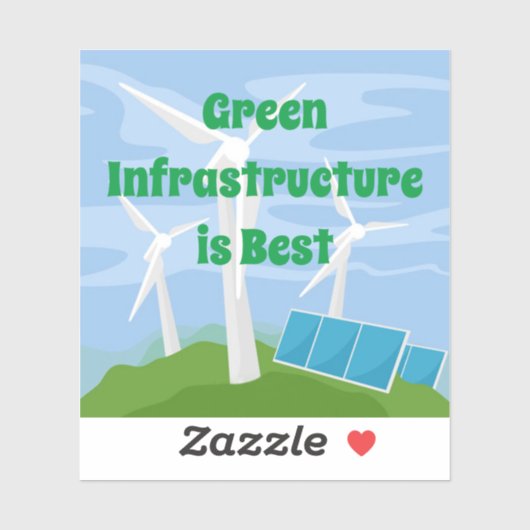 Groene infrastructuur is het beste sticker (Vel)