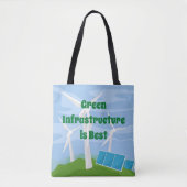 Groene infrastructuur is het beste tote bag (Voorkant)