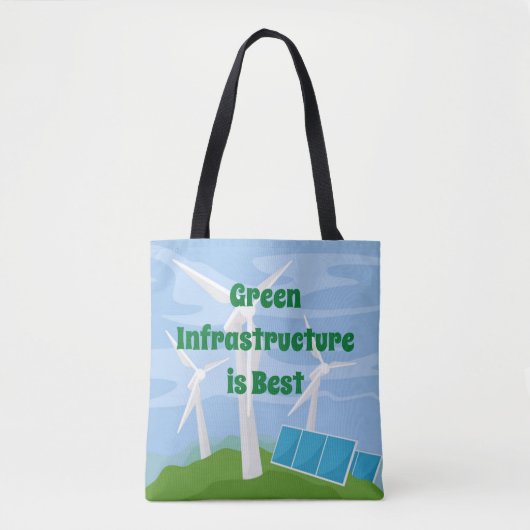 Groene infrastructuur is het beste tote bag (Voorkant)