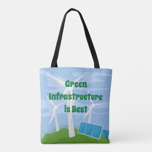 Groene infrastructuur is het beste tote bag (Achterkant)