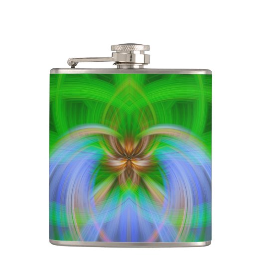 Groene ingewikkeldheid heupfles (Voorkant)