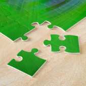 Groene ingewikkeldheid legpuzzel (Zijkant)