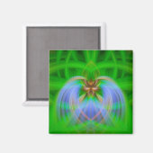 Groene ingewikkeldheid magneet (Voorkant / Achterkant)