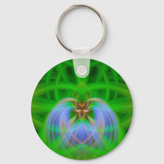 Groene ingewikkeldheid sleutelhanger (Voorkant)