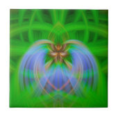 Groene ingewikkeldheid tegeltje (Voorkant)