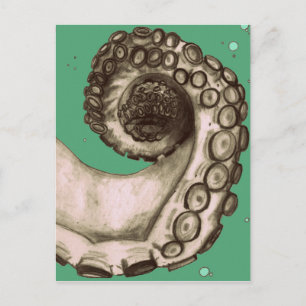 -groene inktbuis briefkaart