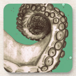 -groene inktbuis drankjes onderzetter