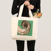 -groene inktbuis grote tote bag (Voorkant (product))