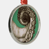 -groene inktbuis metalen ornament (Rechts)