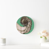 -groene inktbuis ronde klok (Huis)