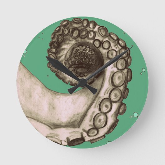 -groene inktbuis ronde klok (Voorkant)