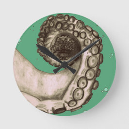 -groene inktbuis ronde klok