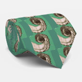 -groene inktbuis stropdas (Opgerold)