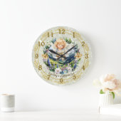 groene Inspirerend Angel Cherub Grote Klok (Huis)