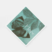 Groene Inspirerende Hoop Vlinder Servet (Hoek)