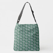 Groene interferentiebolvormen crossbody tas (Achterkant)