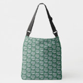 Groene interferentiebolvormen crossbody tas (Voorkant)