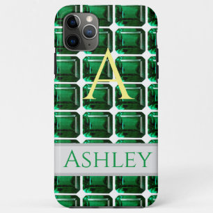 Groene iPhone case facette Gemstone Emerald
