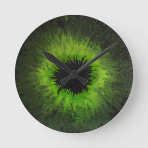 Groene Iris Wall klok