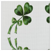 GROENE IRISH SHAMROCK STOF (Close Up)