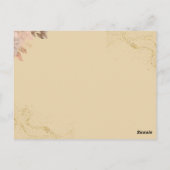 Groene Islamitische bruiloft uitnodiging (Achterkant)