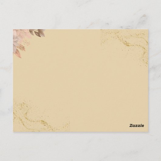 Groene Islamitische bruiloft uitnodiging (Achterkant)