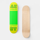 groene IT Het museum gibsphotoart Persoonlijk Skateboard (Voorkant)