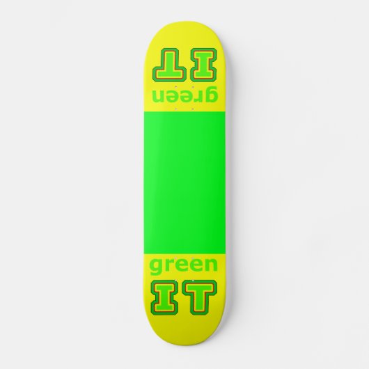 groene IT Het museum gibsphotoart Persoonlijk Skateboard (Voorkant)