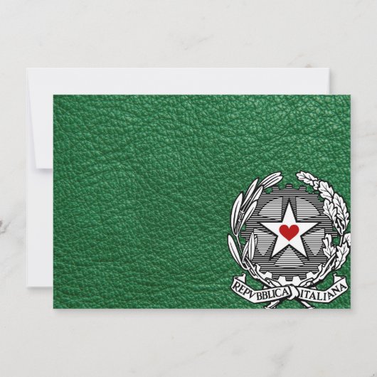 Groene Italië trouwfoto dank u Bedankkaart (Achterkant)