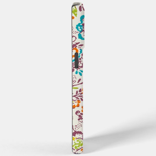 Groene Ivoor Plum Damask Personaliseer iPhone Case-Mate iPhone Case (Achterkant / Rechts)