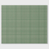 Groene Ivoorkleurige Stippen Cadeaupapier (Vlak)