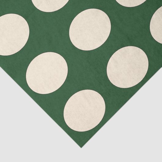 groene ivoren stip tissuepapier (Detail)