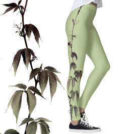 Groene Ivy Fotografische Lime Groen Leggings