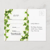 Groene Ivy - RSVP Post Kaart (Achterkant)