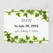Groene Ivy - RSVP Post Kaart (Voorkant)