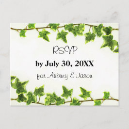Groene Ivy - RSVP Post Kaart