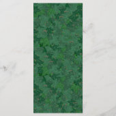 Groene Ivy Tuin Bruiloft Menu (Achterkant)