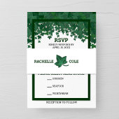 Groene Ivy Tuin Bruiloft Uitnodigingen Wikkel