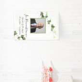 Groene Ivy Vine Waterverf Viering van het leven Spandoek (Insitu)