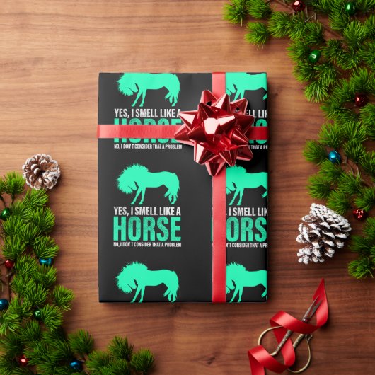 Groene ja, ik ruik als een paard cadeaupapier (Feestdagen Geschenken)