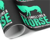 Groene ja, ik ruik als een paard cadeaupapier (Rol Hoek)