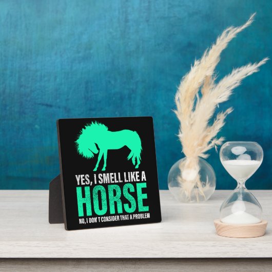 Groene ja, ik ruik als een paard fotoplaat (Insitu)