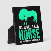 Groene ja, ik ruik als een paard fotoplaat (Voorkant)