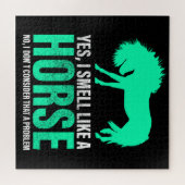 Groene ja, ik ruik als een paard legpuzzel (Horizontaal)